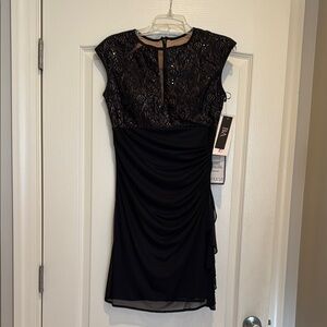 Elegant Black Lace Dress